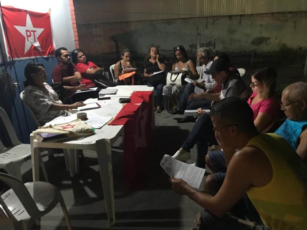 Reunião do DAP Feira de Santana/BA no aniversário de 39 anos do PT