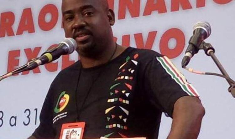 Gilson durante congresso da CUT